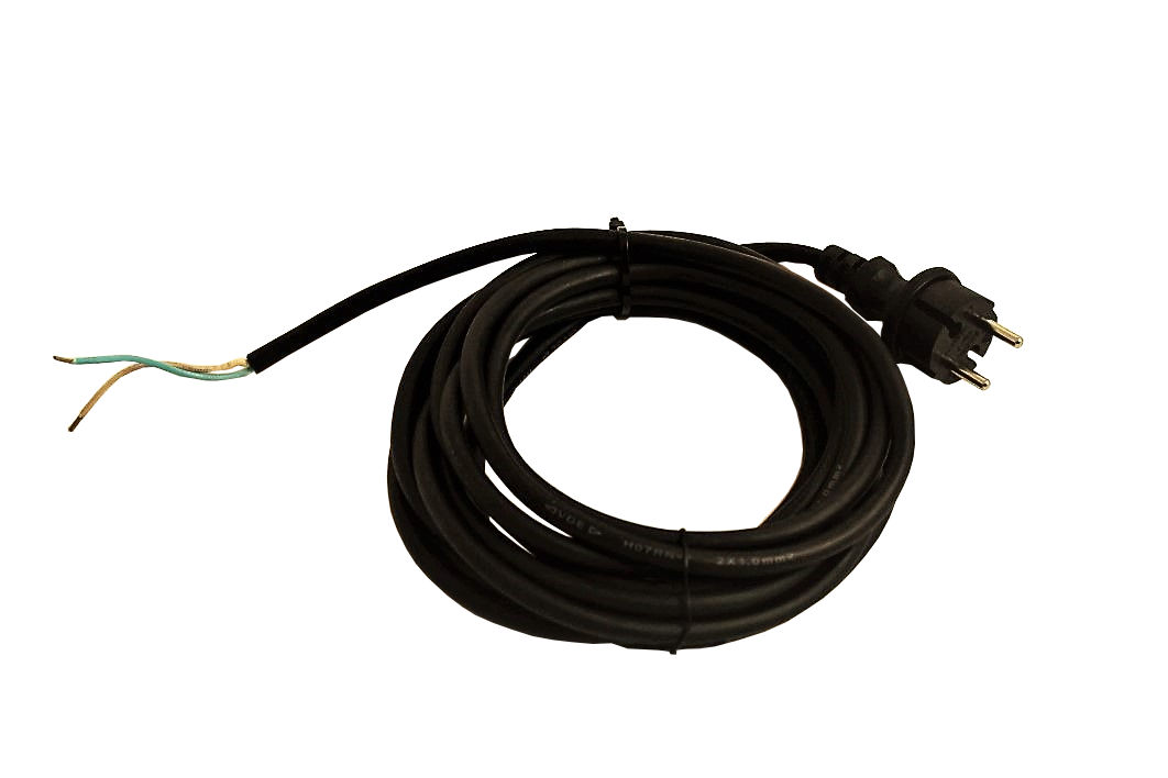 Vervangingssnoer 5mtr 2x1,0 H05RN-F